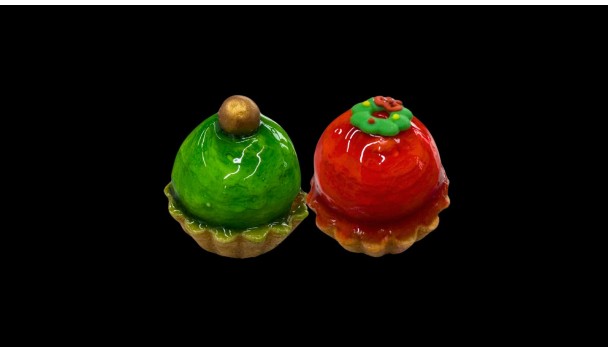 Kerstbal petit four