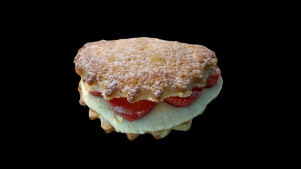 Aardbei roomflap