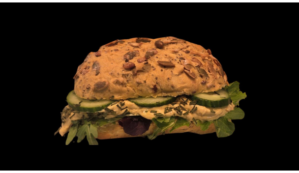 Broodje Kip Kerrie salade